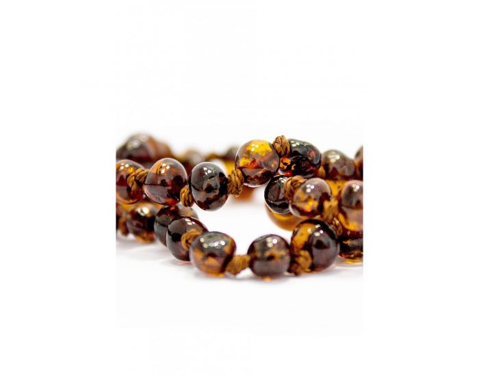 KADOLIS Collier d'Ambre B�b� Petites Perles Rondes avec Fermoir de S�curit� (13)