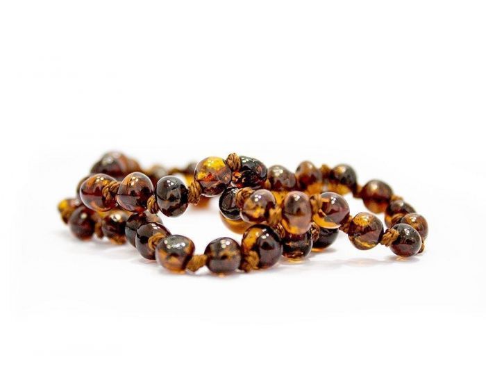 KADOLIS Collier d'Ambre B�b� Petites Perles Rondes avec Fermoir de S�curit� (7)