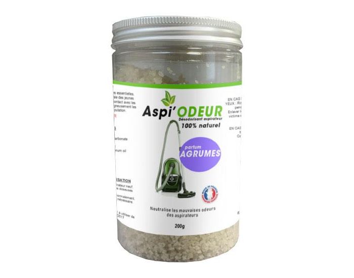 RUE DES PLANTES Aspi'odeur Agrume - Dsodorisant pour Aspirateur - 200g  (1)