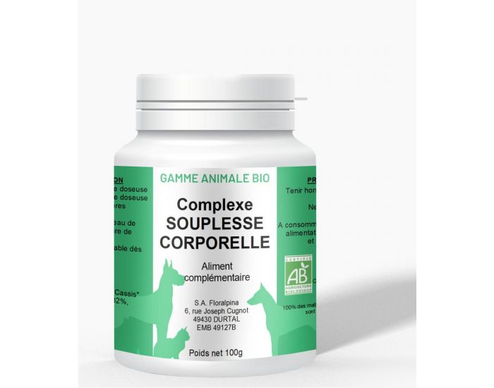 RUE DES PLANTES Complexe Souplesse Corporelle pour Animaux Bio - 100g (1)