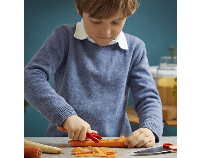 OPINEL Coffret Petit Chef - Couteau, Eplucheur et Protge Doigts - Ds 7 ans (1)