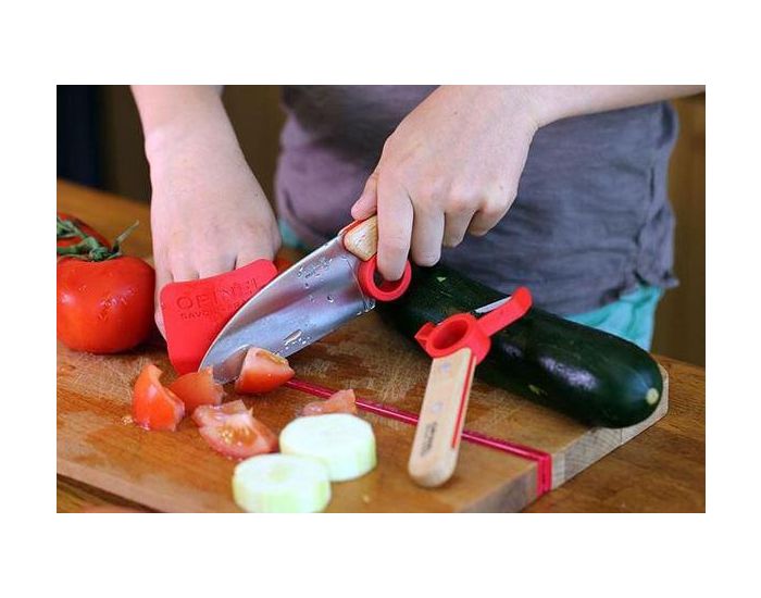 OPINEL Coffret Petit Chef - Couteau, Eplucheur et Protge Doigts - Ds 7 ans (7)