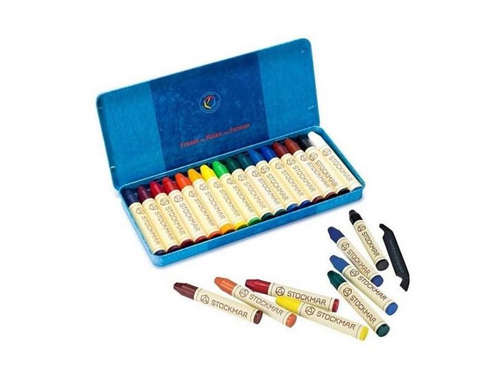 STOCKMAR Crayons en Cire d'Abeille - 16 couleurs - Ds 3 ans (5)