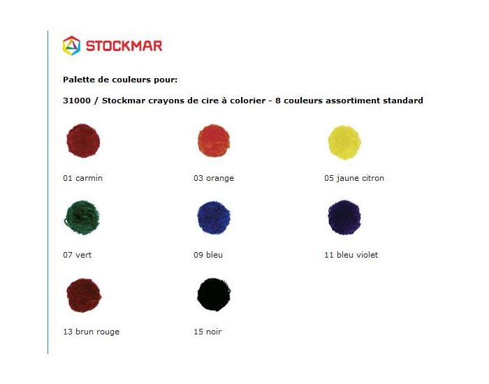 STOCKMAR Crayons en Cire d'Abeille - 8 couleurs - Ds 3 ans (1)