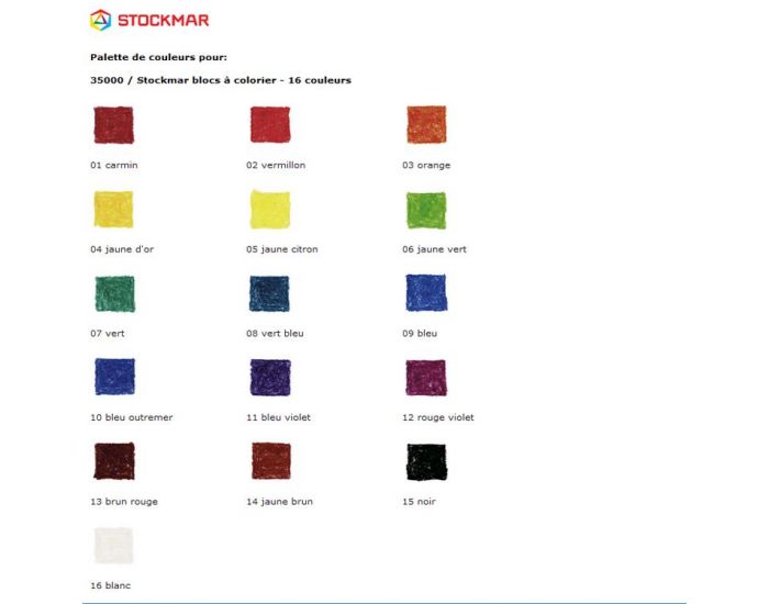STOCKMAR Blocs en Cire d'Abeille  Colorier - 16 couleurs - Ds 3 ans (2)