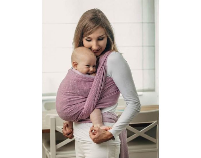 LENNYLAMB Echarpe de portage LITTLE HERRINGBONE PURPLE (3)