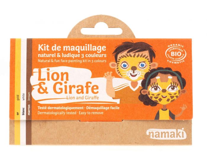 NAMAKI Kit de Maquillage 3 Couleurs Lion et Giraffe (1)