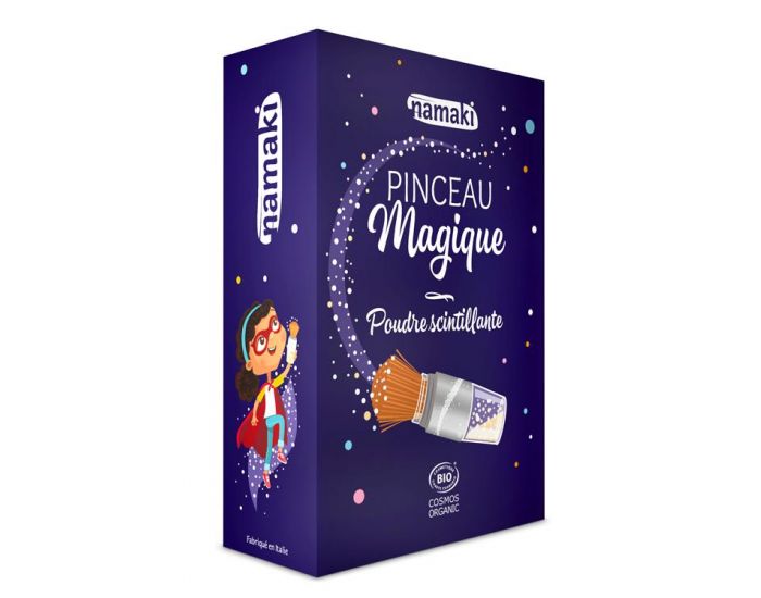 NAMAKI Poudre Scintillante Argente et son Pinceau Magique (1)