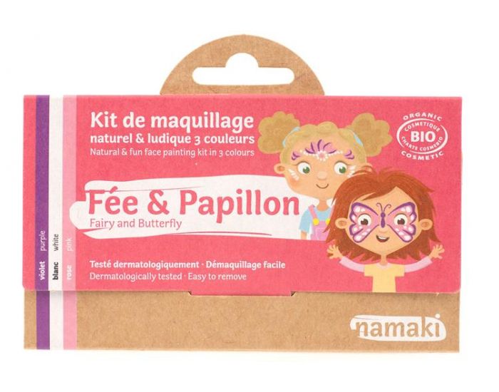NAMAKI Kit de Maquillage 3 Couleurs - F�e et Papillon - D�s 3 ans (1)