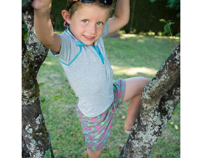 MAYOPARASOL Etoile Short Polyester Anti UV - Marron (2)