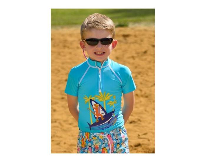 MAYOPARASOL Tshirt Manches Anti - UV Courtes Enfant - Bleu (1)