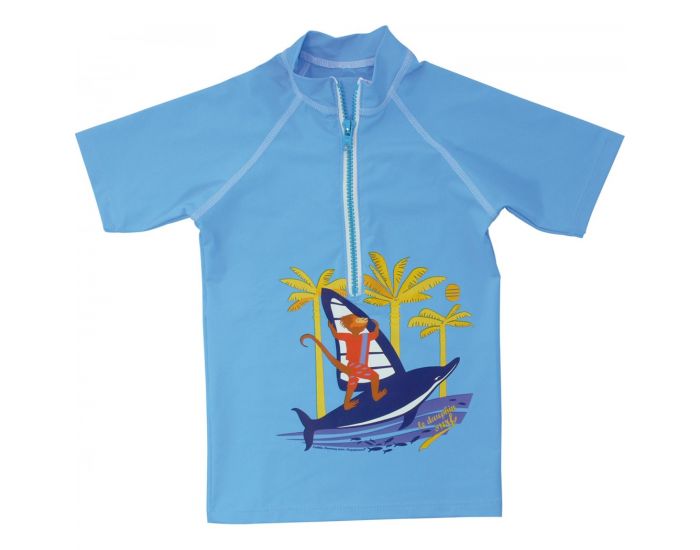 MAYOPARASOL Tshirt Manches Anti - UV Courtes Enfant - Bleu (2)
