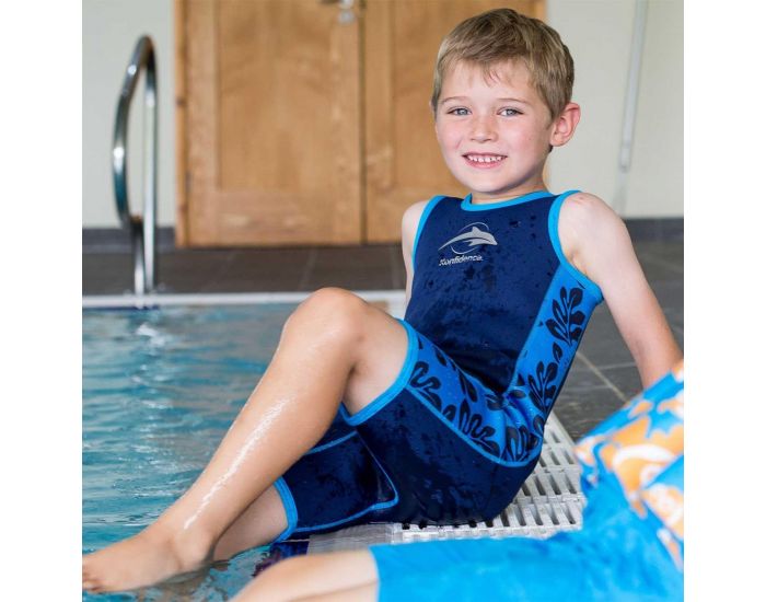 KONFIDENCE Combinaison Noprne Enfant Mayo Parasol - Bleue  motifs Multicolore (2)