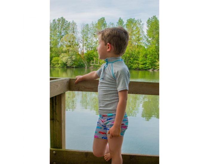 MAYOPARASOL Tshirt Top Anti UV Manches Courtes - Griset (2)