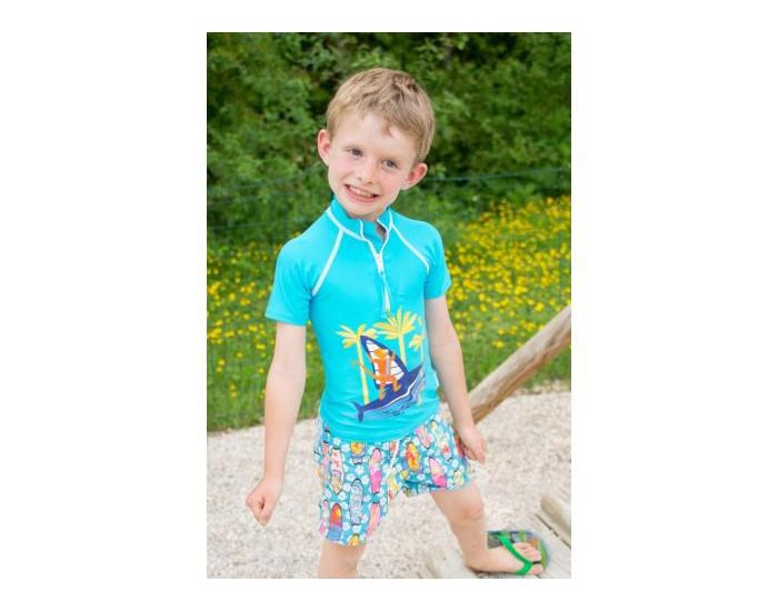 MAYOPARASOL Short Enfant Anti Uv - Bleu Surf  (2)