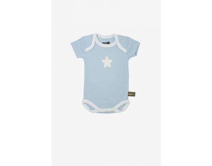 KADOLIS Body Manches Courtes x3 Etoiles Bleu ciel (1)