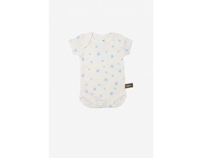 KADOLIS Body Manches Courtes x3 Etoiles Bleu ciel (2)
