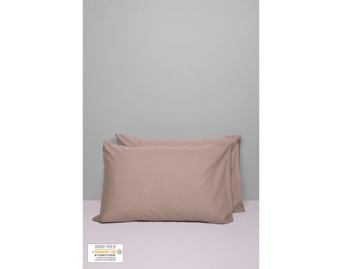 KADOLIS Set de 2 Taies 100% Coton Bio d'Oreiller -  50x70 cm (9)