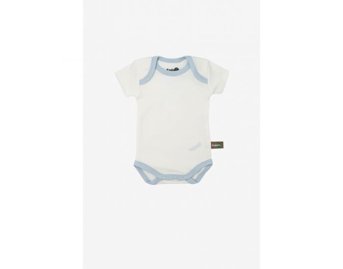 KADOLIS Body Manches Courtes x3 Plumes Bleu ciel (4)