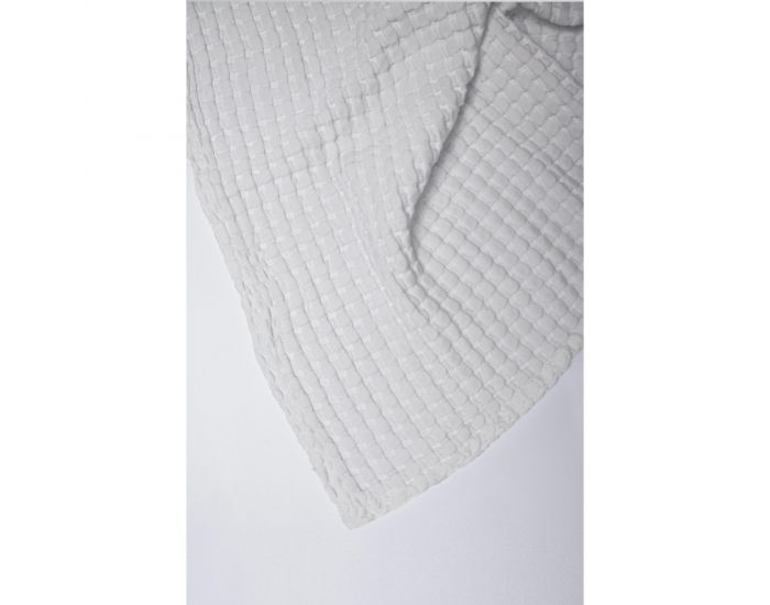 KADOLIS Couverture en Coton Bio - Paros Blanc (2)