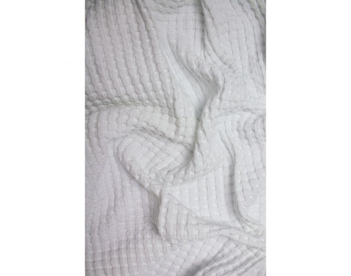 KADOLIS Couverture en Coton Bio - Paros Blanc (3)