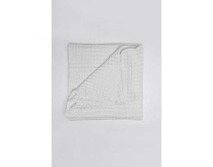 KADOLIS Couverture en Coton Bio - Paros Blanc (5)