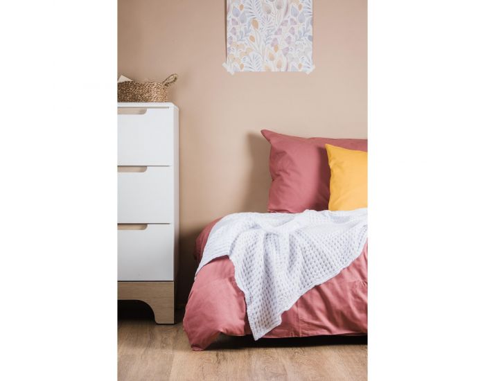 KADOLIS Couverture en Coton Bio - Paros Blanc (7)