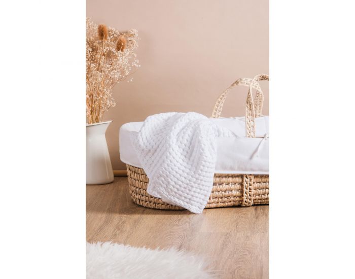 KADOLIS Couverture en Coton Bio - Paros Blanc (8)