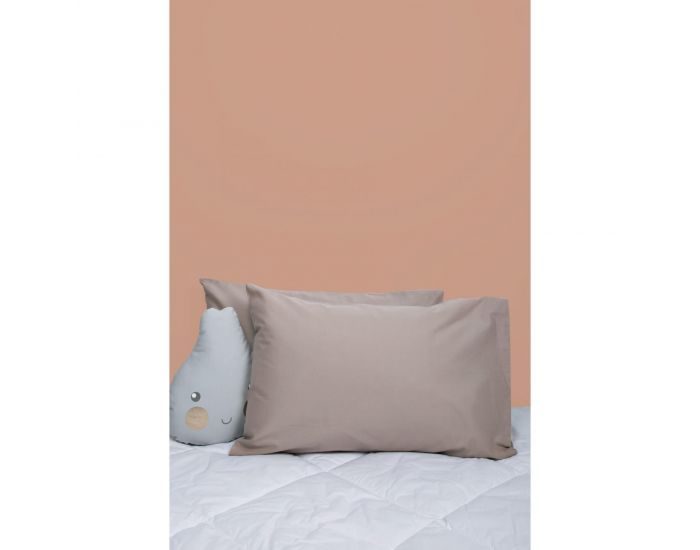 KADOLIS Set de 2 Taies d'Oreiller 100% Coton Bio - 40x60 cm (2)