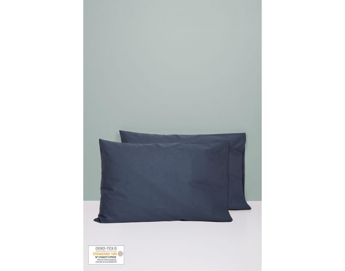 KADOLIS Set de 2 Taies d'Oreiller 100% Coton Bio - 40x60 cm (3)