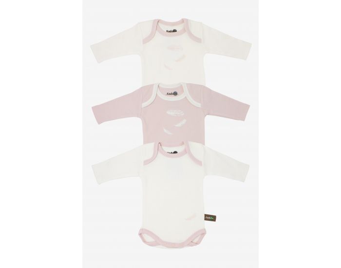 KADOLIS Body Manches Longues x3 Etoiles Rose ple (7)