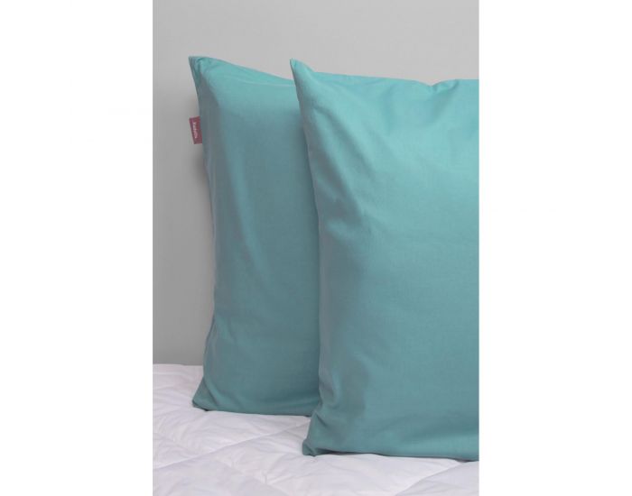 KADOLIS Set de 2 Taies d'Oreiller 100% Coton Bio 60x60 cm (5)