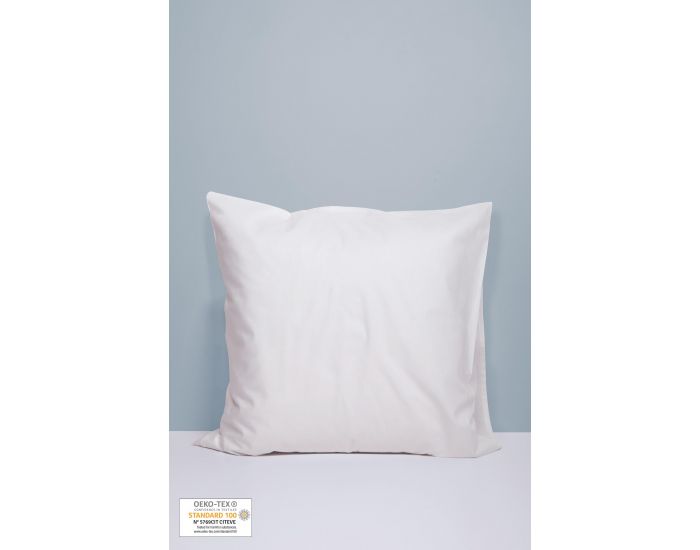 KADOLIS Taie d'Oreiller 100% Coton Bio - 60x60 cm (20)