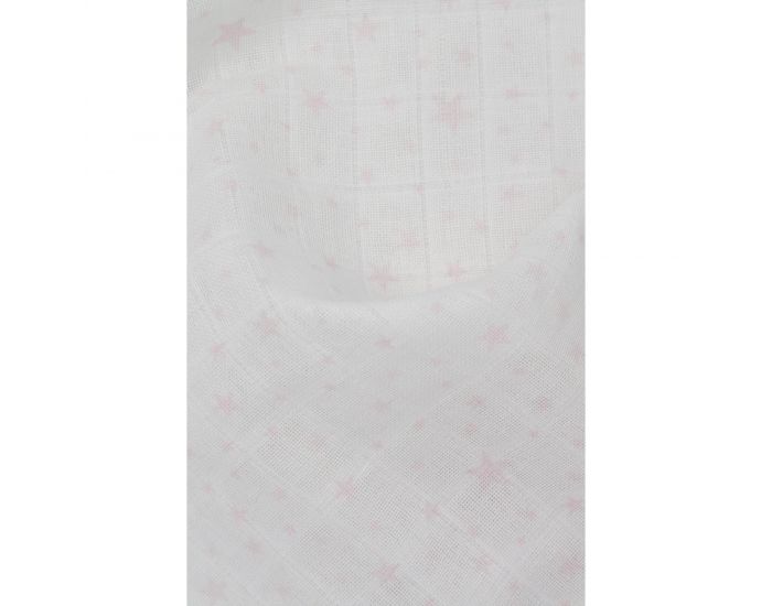 KADOLIS Lot de 3 Langes 100% Coton Bio imprims Rose Ple 60 x 60 cm (4)