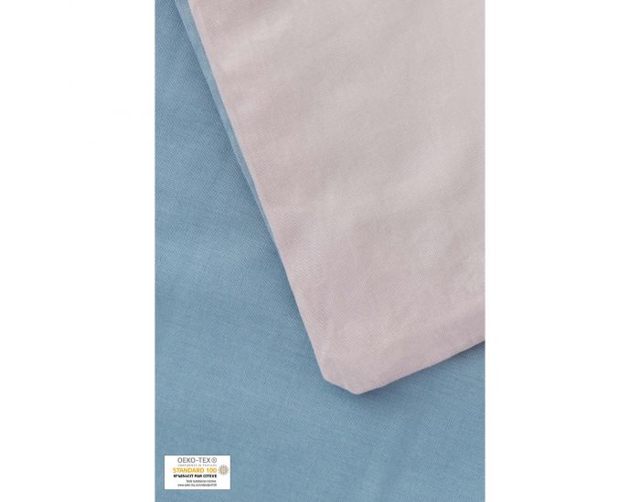 KADOLIS Housse de couette Enfant en coton bio + taie Lilas 140 x 200 cm (11)