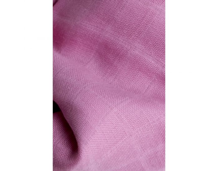KADOLIS Lot de 2 Maxi Langes 100% Coton Bio imprims Nuages Rose 120 x 120 cm (3)
