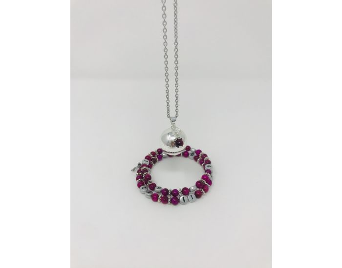 IRREVERSIBLE Coffret Bracelet d'Allaitement + Bola Oeil de Tigre Rose (3)