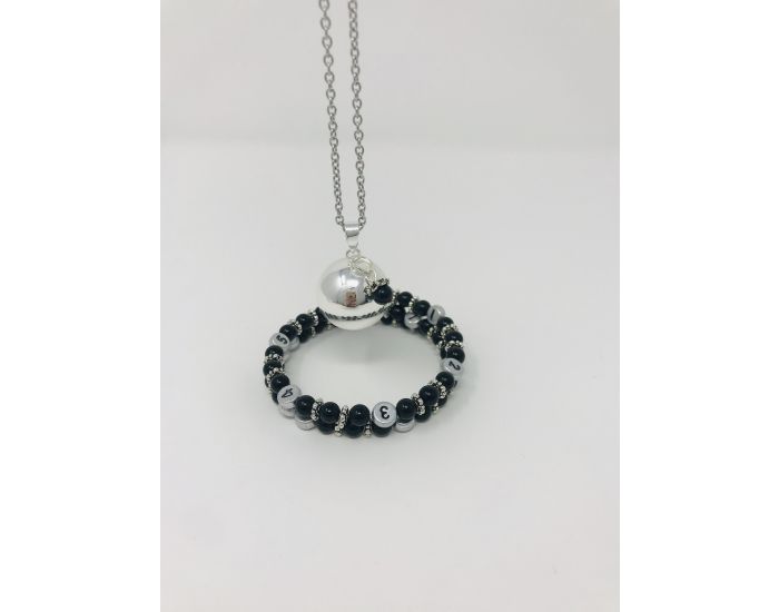 IRREVERSIBLE Coffret Bracelet d'Allaitement + Bola Obsidienne Noire (3)