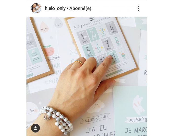 IRREVERSIBLE Coffret Bracelet d'Allaitement + Bola Turquoise Blanche (4)