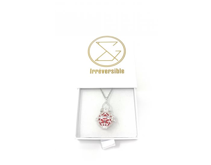 IRREVERSIBLE Bola de Grossesse Cage Wendy avec Chaine - Bille rouge  (1)