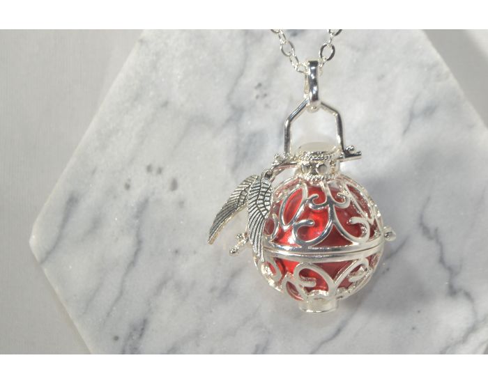 IRREVERSIBLE Bola de Grossesse Cage Wendy avec Chaine - Bille rouge  (5)