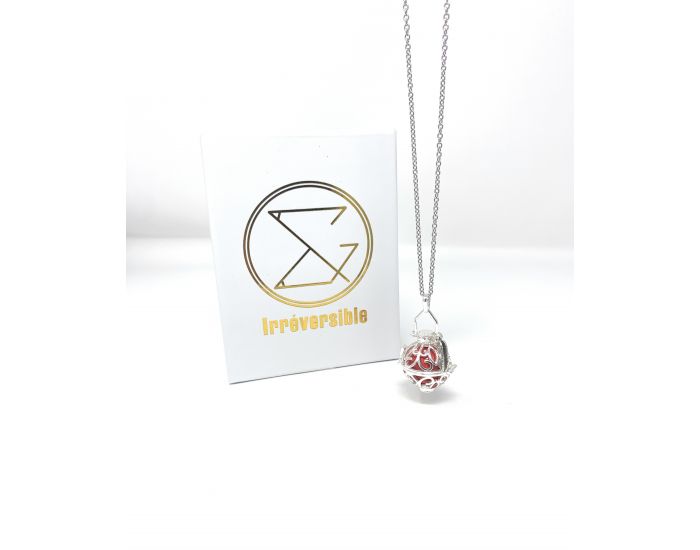 IRREVERSIBLE Bola de Grossesse Cage Wendy avec Chaine - Bille rouge  (3)