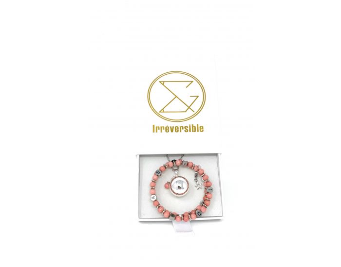 IRREVERSIBLE Coffret Bracelet d'Allaitement + Bola Quartz Rose (2)