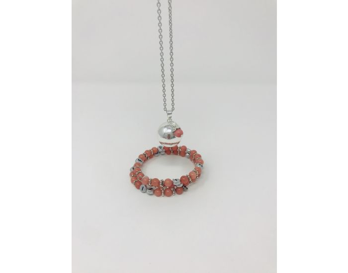 IRREVERSIBLE Coffret Bracelet d'Allaitement + Bola Quartz Rose (3)