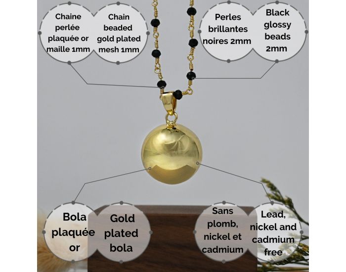 IRREVERSIBLE Bola de Grossesse - Chaine perle (4)