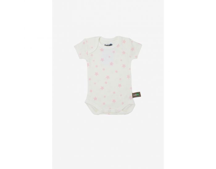 KADOLIS Body Manches Courtes x3 Etoiles Rose ple (2)