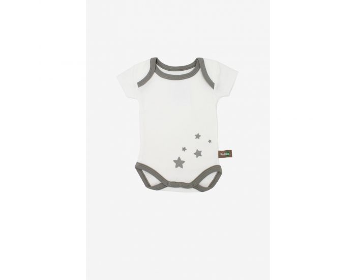 KADOLIS Body Manches Courtes x3 Etoiles Gris (3)