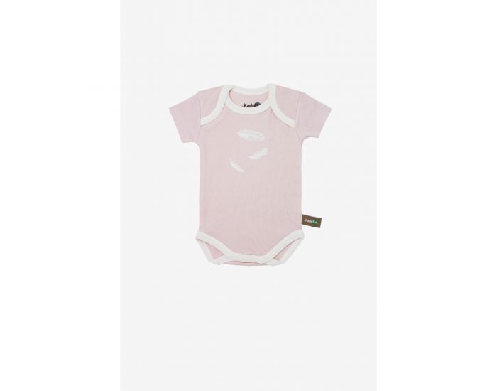 KADOLIS Body Manches Courtes x3 Plumes Rose Ple (1)
