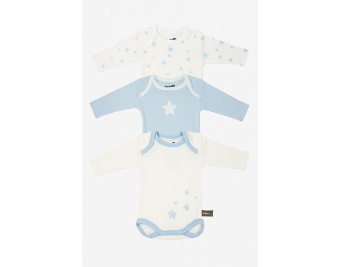 KADOLIS Body Manches Longues x3 Etoiles Bleu ciel (4)