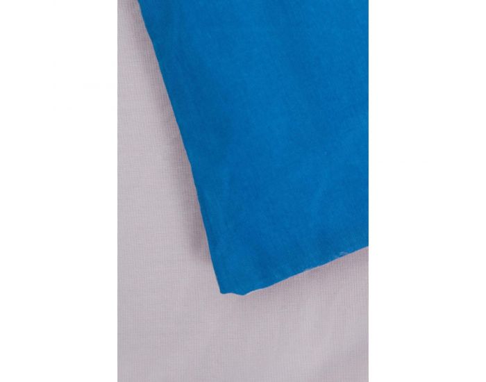 KADOLIS Housse de Couette Enfant en Coton Bio + Taie Bleu pastel 140 x 200 cm (1)